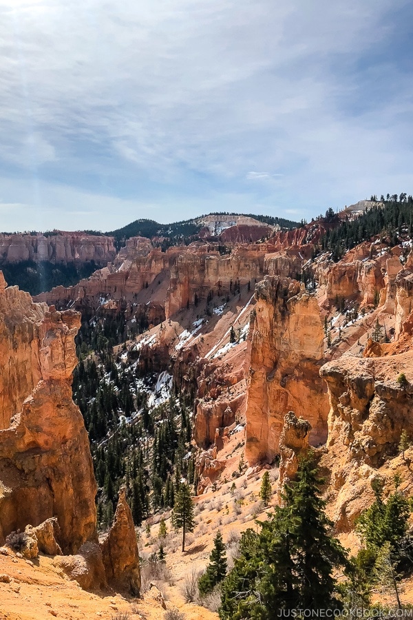 view from Black Birch Canyon - Bryce Canyon National Park Travel Guide | justonecookbook.com