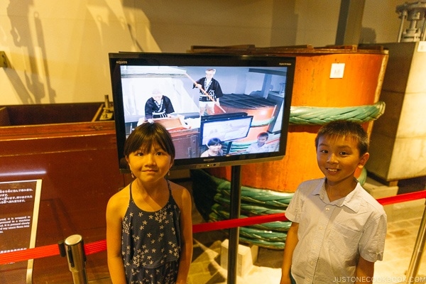 children at Imperial soy sauce brewery at Kikkoman Factory in Noda Japan | justonecookbook.com