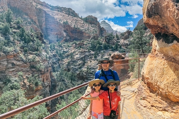 Just One Cookbook family on Canyon Overlook Trail - Zion National Park Travel Guide | justonecookbook.com