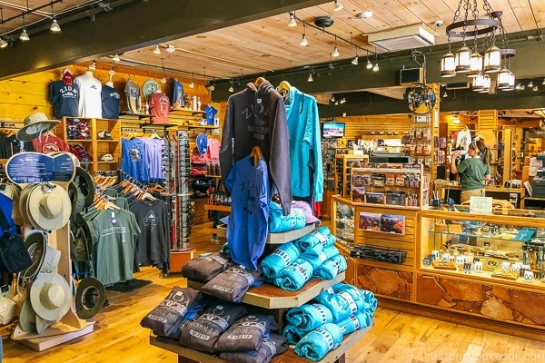 gift shop at Zion Lodge - Zion National Park Travel Guide | justonecookbook.com