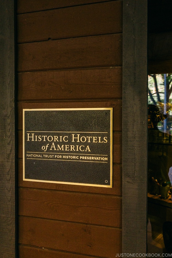 Historic Hotels of America sign on Zion Lodge - Zion National Park Travel Guide | justonecookbook.com