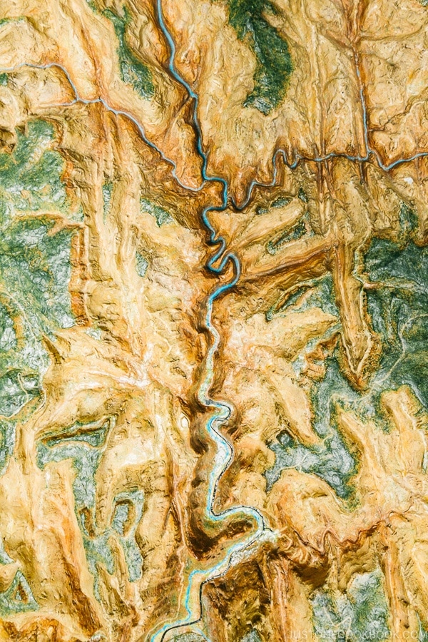 model of Zion Canyon at Zion Human History Museum - Zion National Park Travel Guide | justonecookbook.com