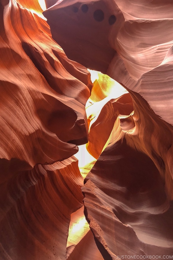 sand rock formation - Lower Antelope Canyon Photo Tour | justonecookbook.com