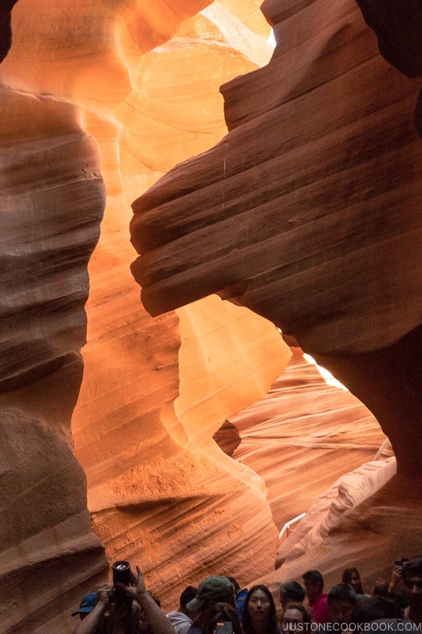 sand rock formation - Lower Antelope Canyon Photo Tour | justonecookbook.com