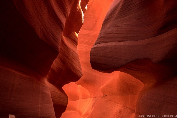 sand rock formation - Lower Antelope Canyon Photo Tour | justonecookbook.com