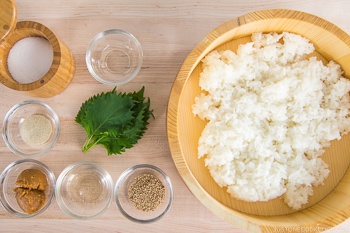 Miso Yaki Onigiri Ingredients