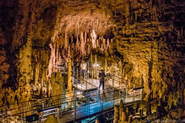 Inside Gyokusendo Cave at Okinawa World | justonecookbook.com