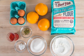 Orange Chiffon Cake Ingredients