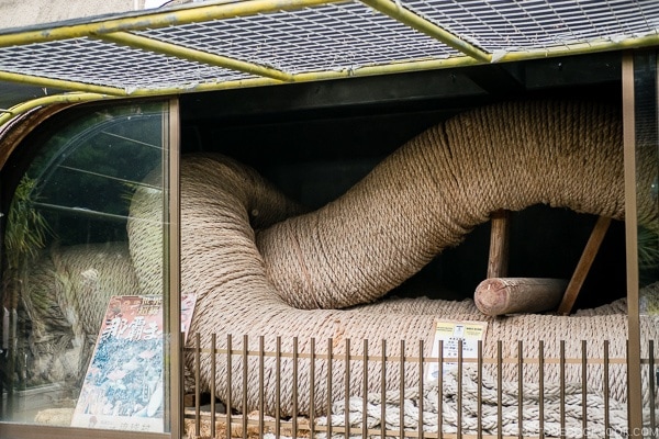 giant rope on display at Ryukyu Mura Okinawa | justonecookbook.com