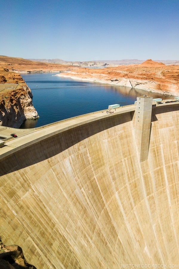 Glen Canyon Dam from Carl Hayden Visitor Center | justonecookbook.com