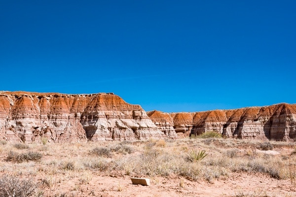 view of rock erosion from Toadstool Hoodoo trail Kanab Utah | justonecookbook.com