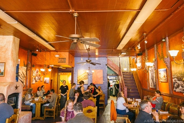 Interior of Rocking V Cafe Kanab Utah | justonecookbook.com