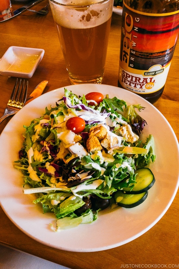 salad at Rocking V Cafe Kanab Utah | justonecookbook.com
