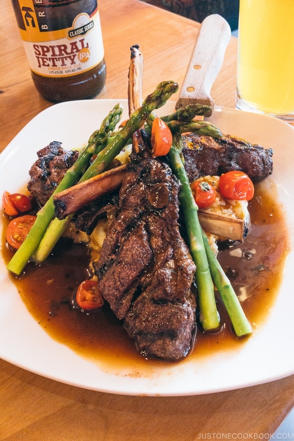 Venison chops at Rocking V Cafe Kanab Utah | justonecookbook.com