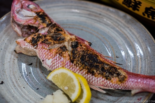grilled fish at First Makishi Public Market - Okinawa Travel Guide | justonecookbook.com