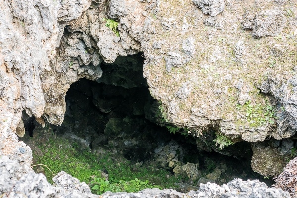 entrance of underground cave at Himeyuri Peace Museum - Okinawa Travel Guide | justonecookbook.com