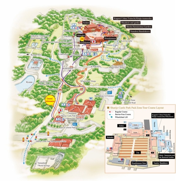 Map of Shuri Castle