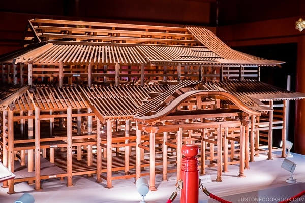 Structural Model of Shuri Castle - Okinawa Travel Guide | justonecookbook.com