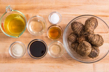 Simmered Taro Ingredients