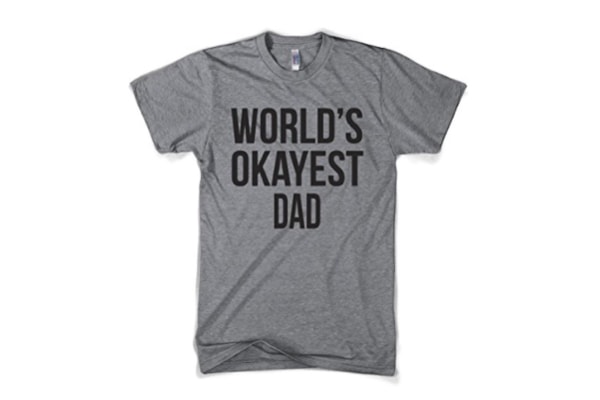 world's okayest dad t shirt