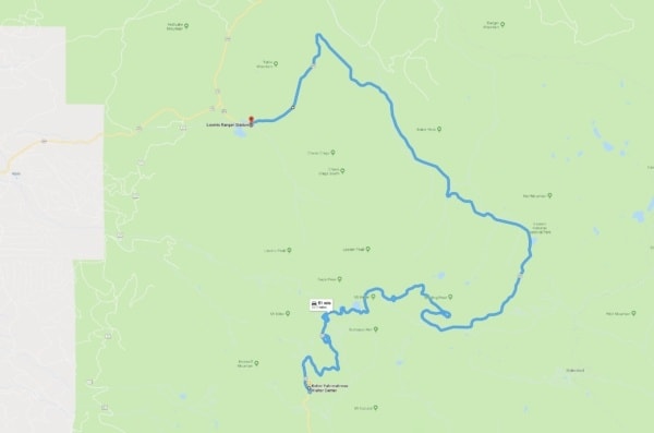 Google Maps Lassen Volcanic National Park