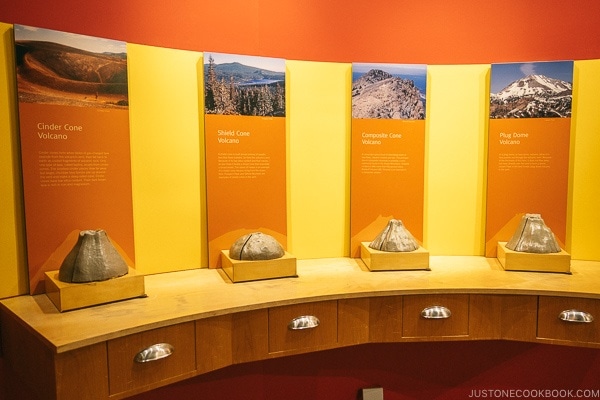 Volcano info and exhibits at Kohm Yah-mah-nee Visitor Center - Lassen Volcanic National Park Travel Guide | justonecookbook.com