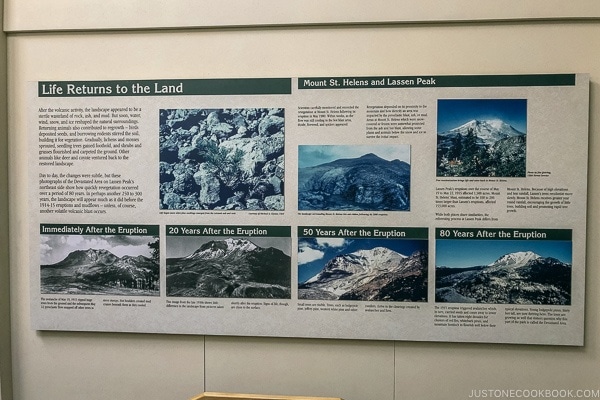 exhibition inside Loomis Museum - Lassen Volcanic National Park Travel Guide | justonecookbook.com