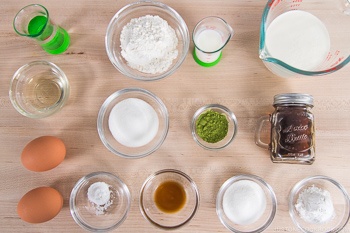 Matcha Souffle Pancake Ingredients