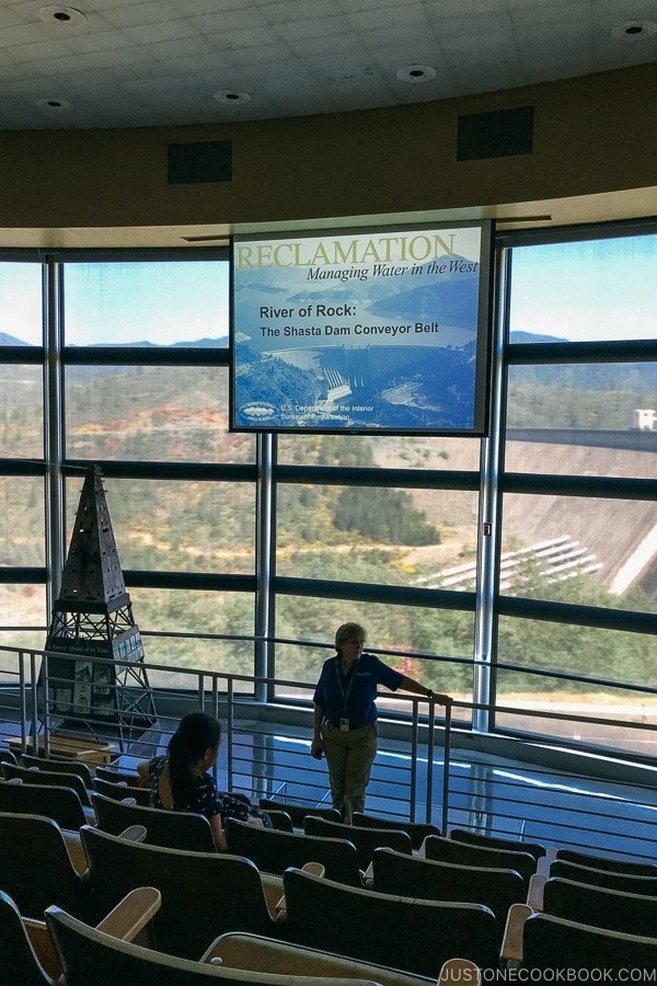 auditorium at Shasta Dam - Redding California Travel Guide | justonecookbook.com