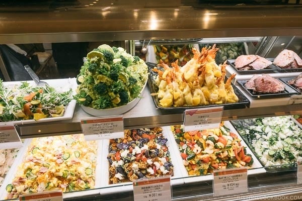 deli and ready made food at Shinjuku Isetan Food Floor - Shinjuku Travel Guide | justonecookbook.com