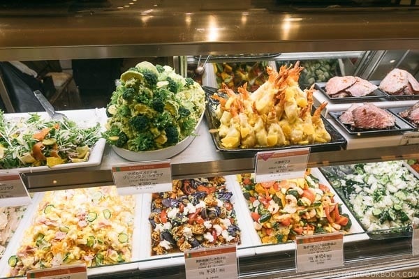 deli and ready made food at Shinjuku Isetan Food Floor - Shinjuku Travel Guide | justonecookbook.com