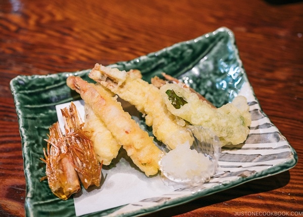 shrimp tempura at Zauo Shinjuku ざうお新宿店 - Shinjuku Travel Guide | justonecookbook.com