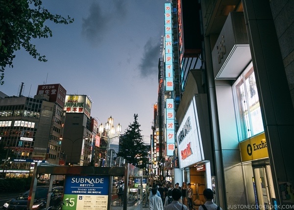 Shinjuku at night - Shinjuku Travel Guide | justonecookbook.com