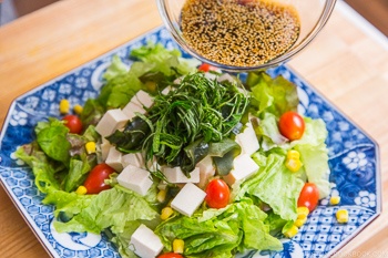 Tofu Salad with Sesame Ponzu Dressing 8