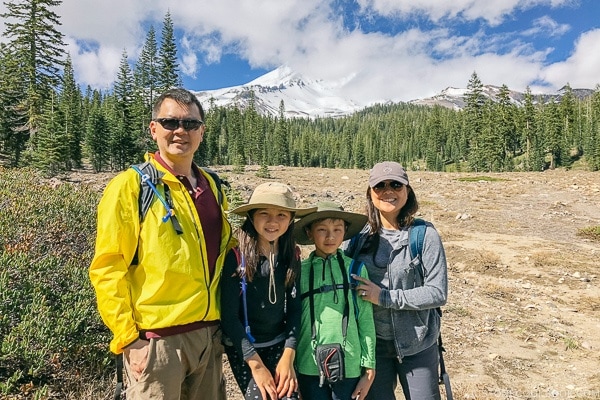 Just One Cookbook family at Mount Shasta - Mount Shasta Travel Guide | justonecookbook.com