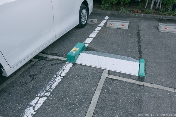 parking lot car lock - Guide to Driving in Japan | www.justonecookbook.com