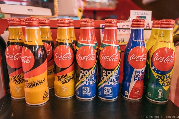 World cup Coca-cola bottles - Harajuku Travel Guide | www.justonecookbook.com