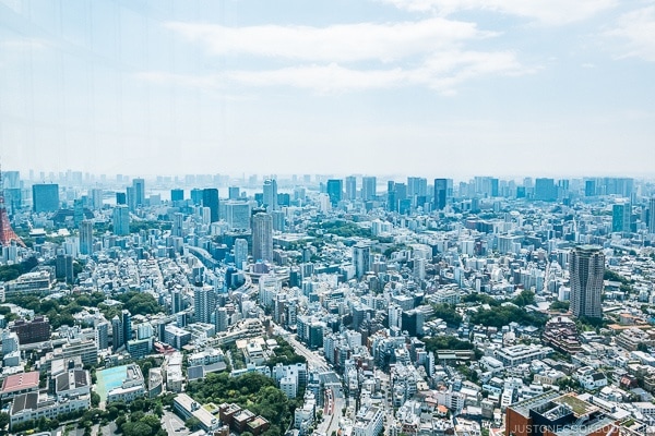 view of the city from Tokyo City View at Roppongi Hills Mori Tower - Tokyo Roppongi Travel Guide | www.justonecookbook.com