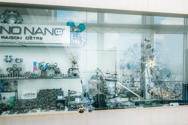 Nano Nano products on display at Tokyo City View at Roppongi Hills Mori Tower - Tokyo Roppongi Travel Guide | www.justonecookbook.com