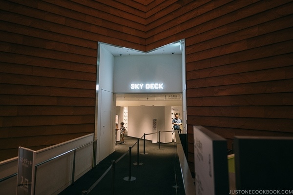 Entrance to Sky Deck at Roppongi Hills Mori Tower - Tokyo Roppongi Travel Guide | www.justonecookbook.com