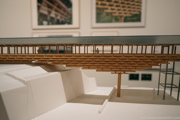wood structure model at Mori Art Museum Roppongi Hills Mori Tower - Tokyo Roppongi Travel Guide | www.justonecookbook.com