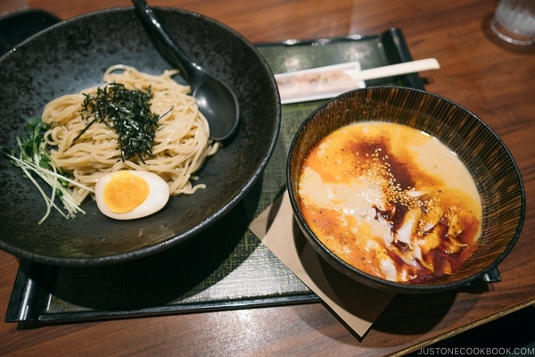 Noko goma hiyashi tsukemen menshou-taketora Roppongi - Tokyo Roppongi Travel Guide | www.justonecookbook.com