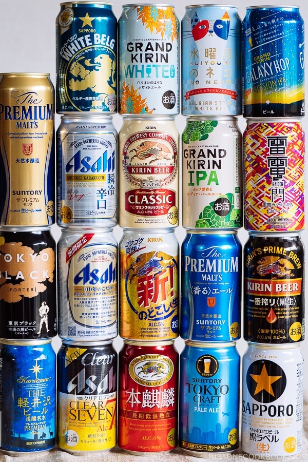 Japanese beer collection - Guide for Japanese Beer | www.justonecookbook.com