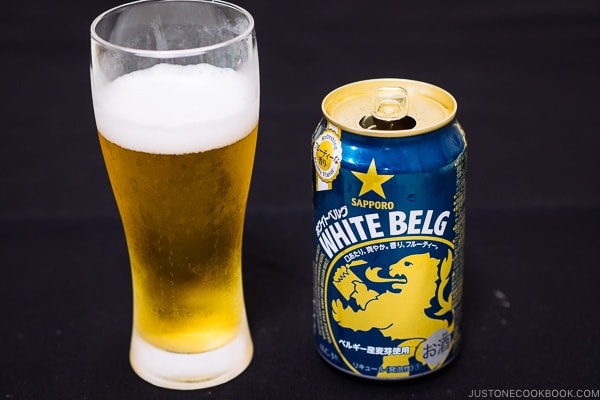 Sapporo White Belg - Guide for Japanese Beer | www.justonecookbook.com