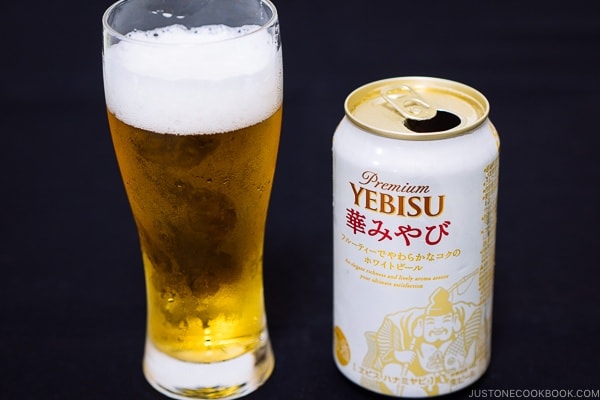 Yebisu White Beer - Guide for Japanese Beer | www.justonecookbook.com