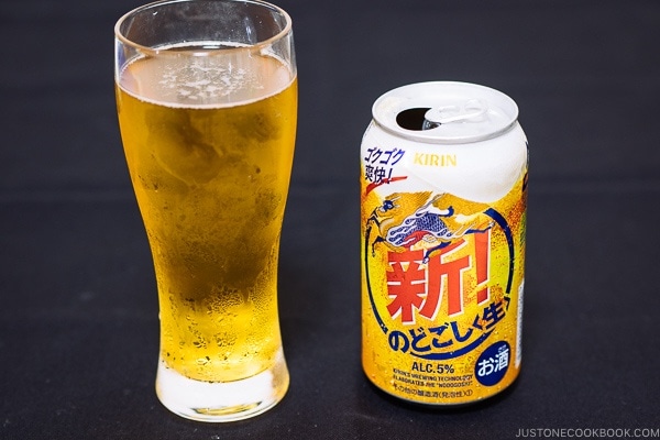 Kirin Nodogoshi Nama - Guide for Japanese Beer | www.justonecookbook.com