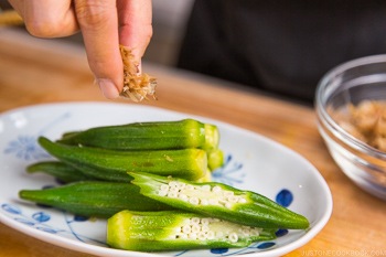 Okra Ohitashi 9