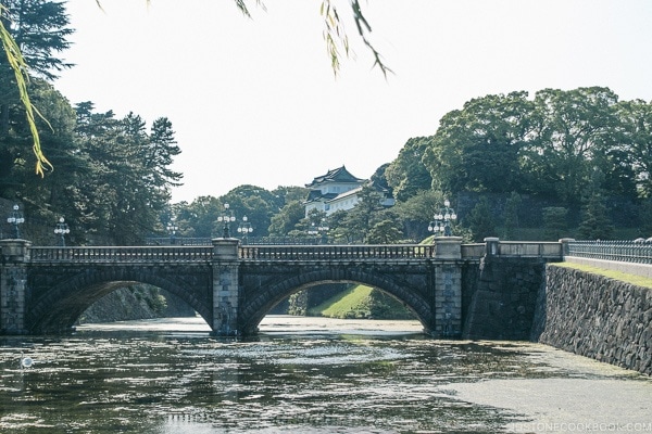 Seimon Stonebridge in front of Imperial Palace - The East Gardens of the Imperial Palace Guide | www.justonecookbook.com