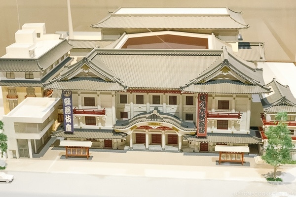 model of Kabukiza Theater - Tokyo Ginza Travel Guide | www.justonecookbook.com