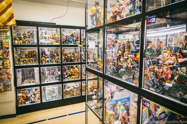 hobby store with anime figurine near Akihabara Station - Akihabara Travel Guide | www.justonecookbook.com